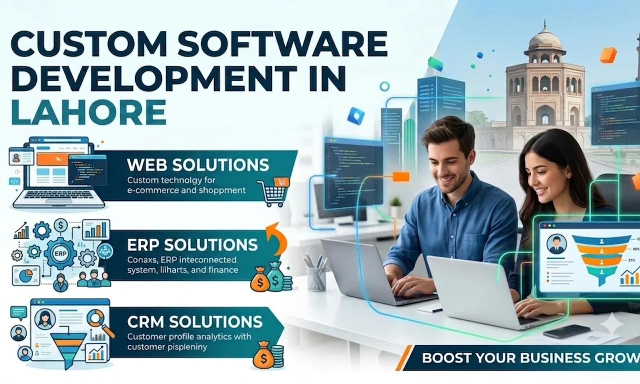 Custom Software Development in Lahore. Web, ERP & CRM Solutions